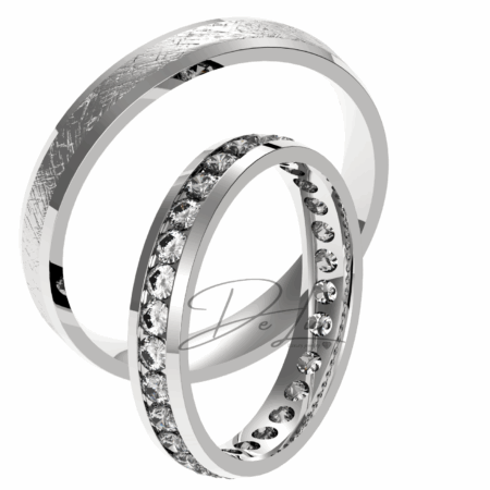 diamantove obrucky 1403 - biele zlato