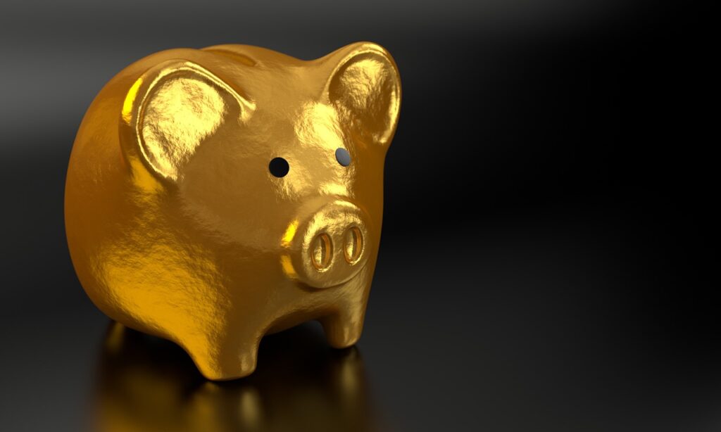 Investičné zlato 10 piggy 2889048 1280 1